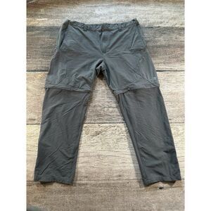 The North Face Men's XXL Grey Convertible Zip Off Pants Hiking Outdoor